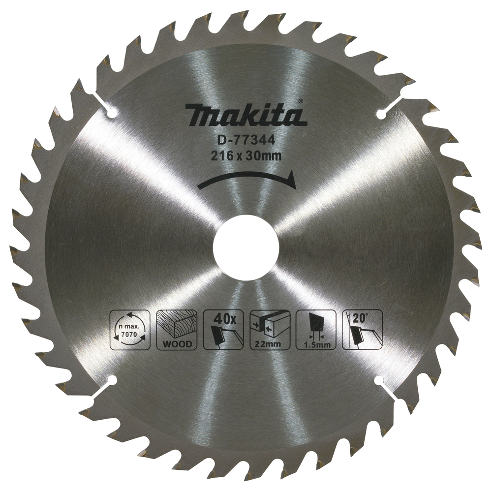 Пильный диск по дереву 216x30x2.2/1.5X40T Makita D-77344