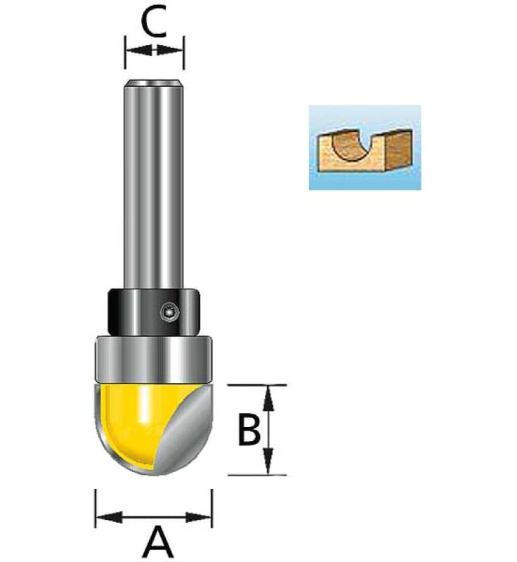 Фреза пазовая 12х16х8х38х2Т Makita D-11134
