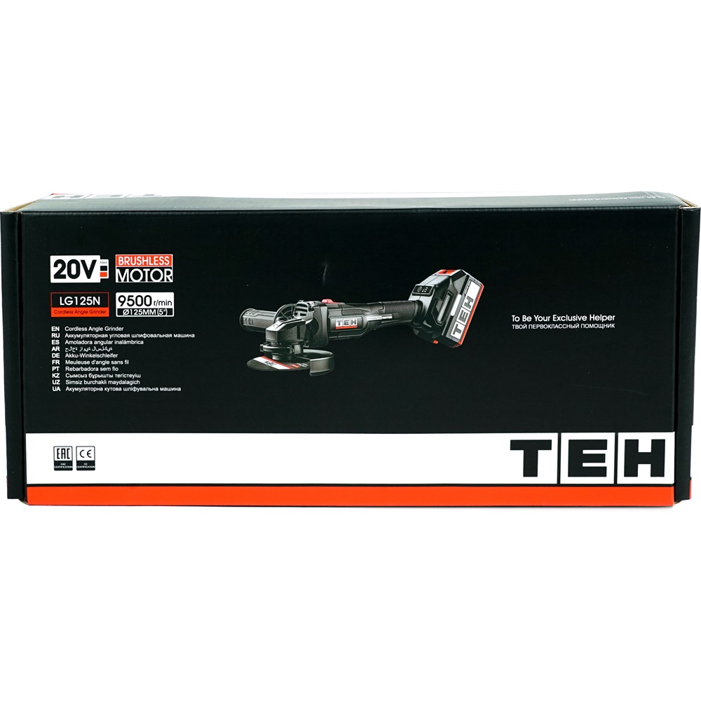 УШМ аккумуляторная 20V (без АКБ и ЗУ) 125мм TEH LG125N