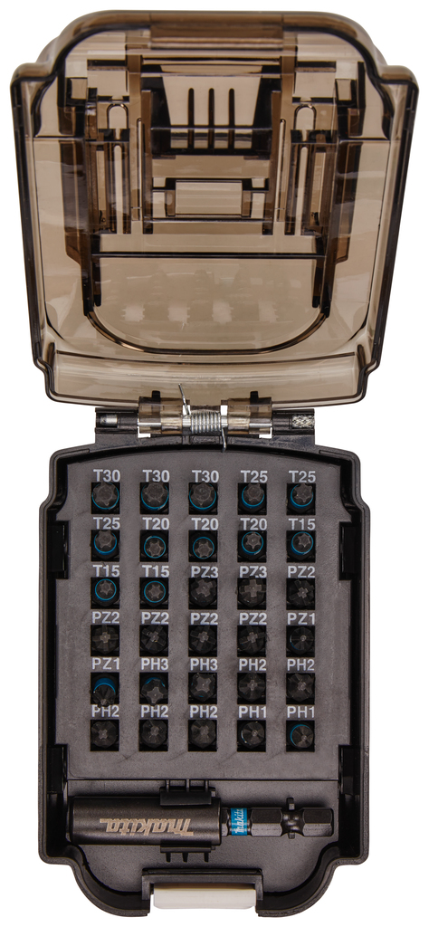 Набор ударных бит 31 шт 25 мм + держатель impact black холдер аккумулятор LXT Makita E-03084