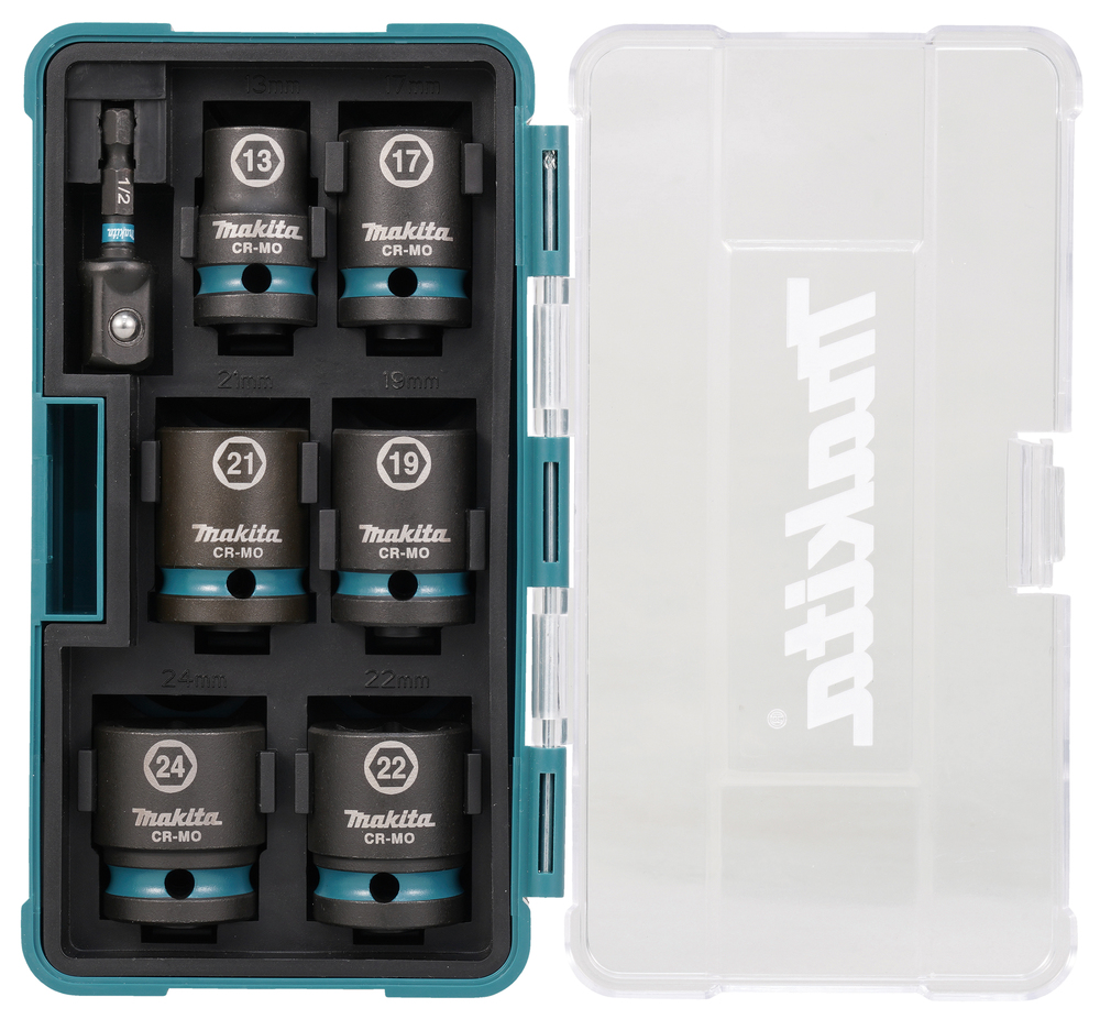 Набор ударных торцовых головок Impact Black 1/2" 7 шт Makita E-16592