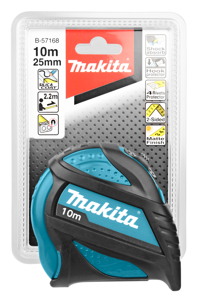 Рулетка 10 м x 25 мм Makita B-57168